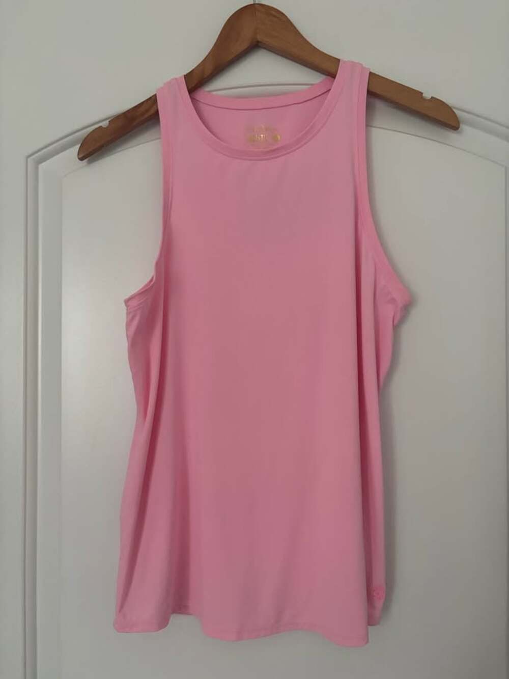 Lilly Pulitzer Luxletic Pink High Neck Workout Tank Top Size S